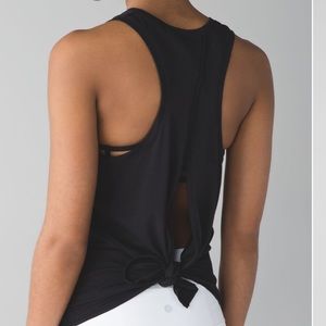 Lululemon All Tied Up Tank Pima Cotton Black